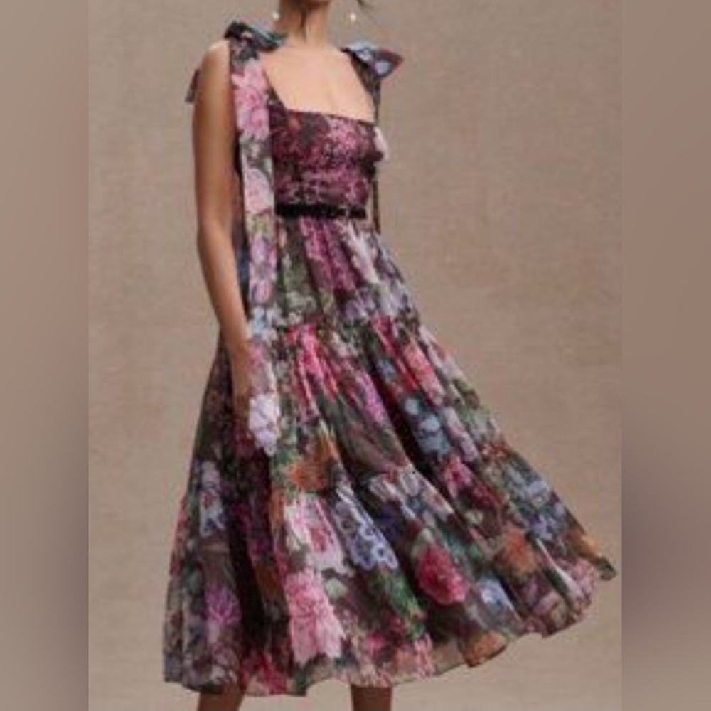 Anthropologie Geisha Isabella Midi Empire Waist Dress - Picture 7 of 10